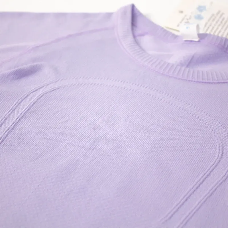 T-shirt yoga abbigliamento sportivo donna swiftly tech Maglietta da donna align manica lunga Top da corsa ad alta elasticità Asciugatura rapida_voghion.com