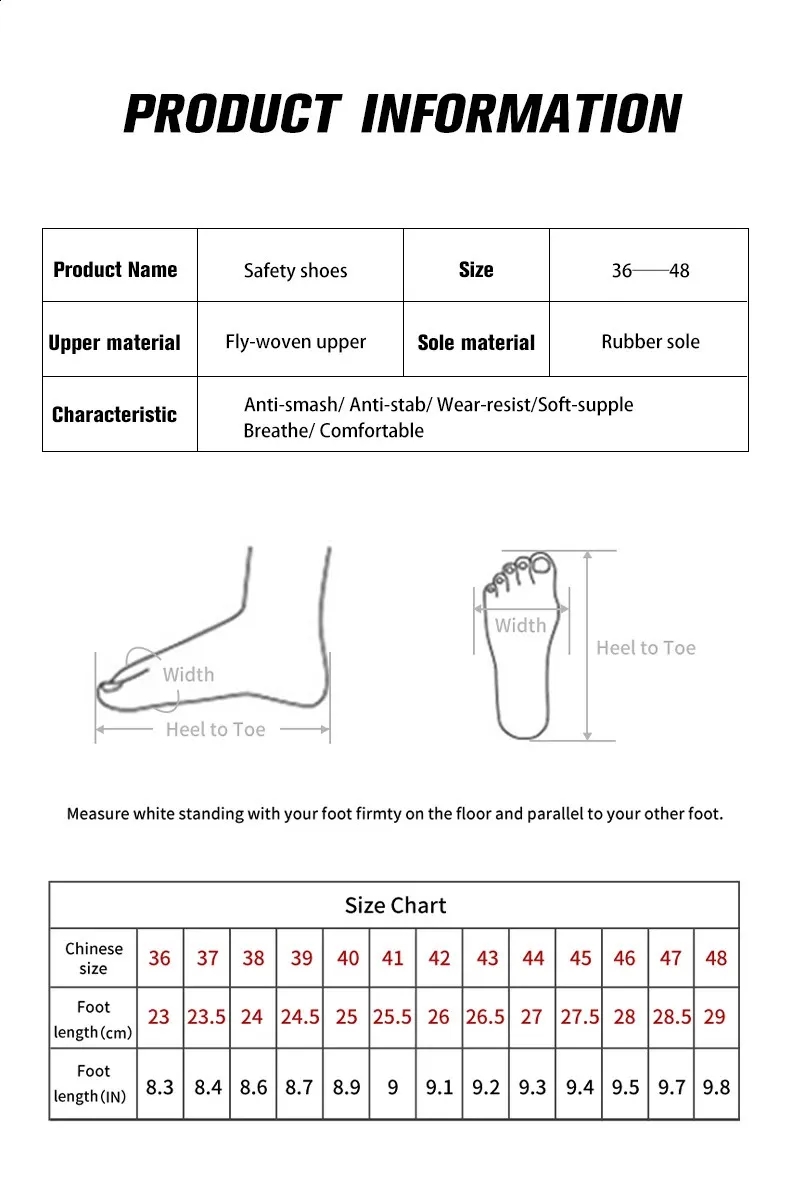 Chaussures de sécurité confortables, respirantes, anti-écrasement et anti-perforation, à semelles souples 250122_voghion.com