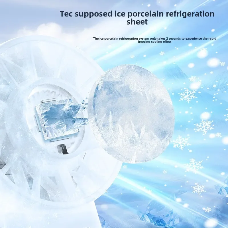 Ventilateur de poche réfrigérant avec affichage led rechargeable_voghion.com