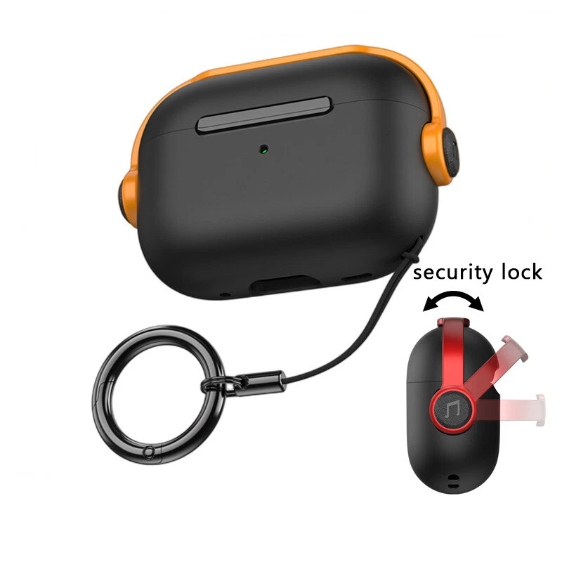 For AirPods 4 Pro 2 3rd Generation Earphone Shockproof Case Lock Bluetooth Strap_voghion.com