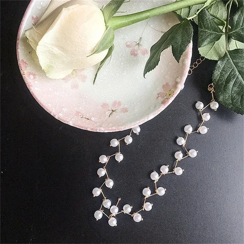 Chaînes Femmes Simple Mode All-match Femmes Collier Dentelle Collier Chaîne Coréenne Cou Bijoux Sangle Accessoires Cadeaux_voghion.com
