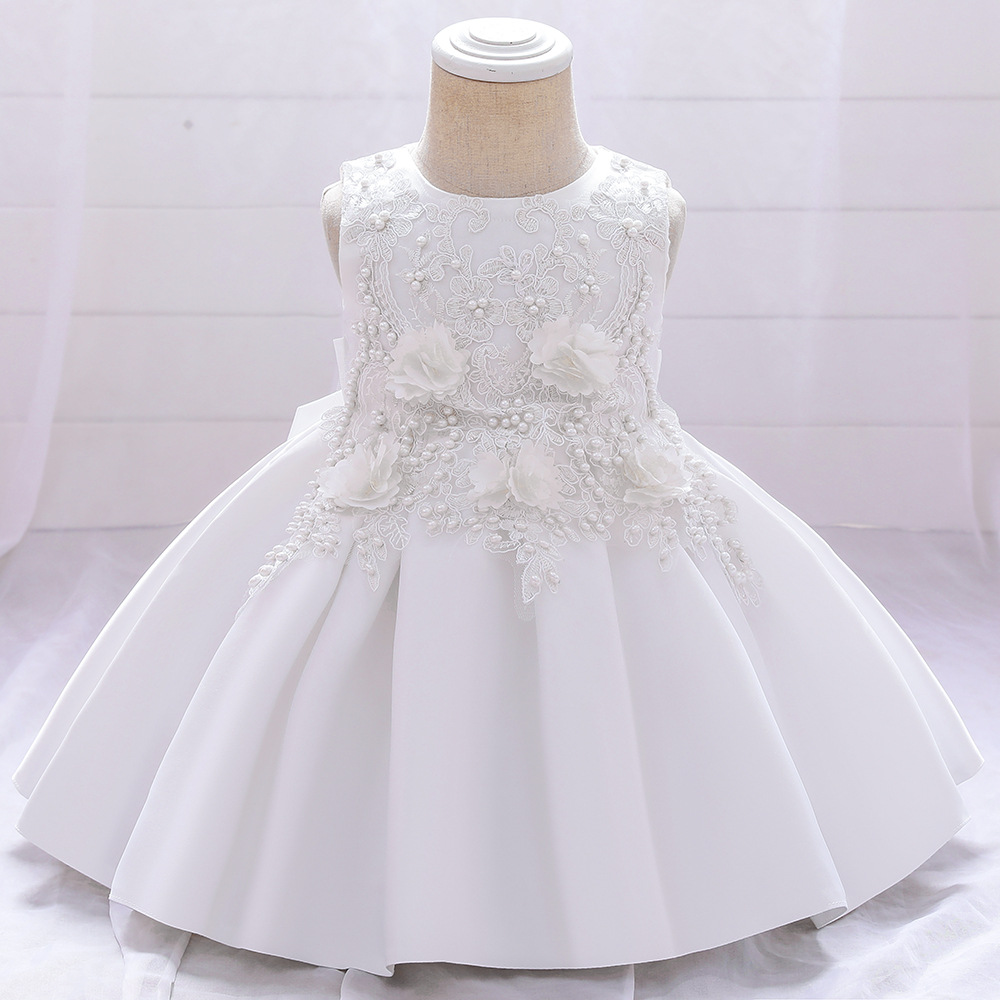 Robe de princesse à perles pour petites filles, costume de fête d'anniversaire, nouvelle collection_voghion.com