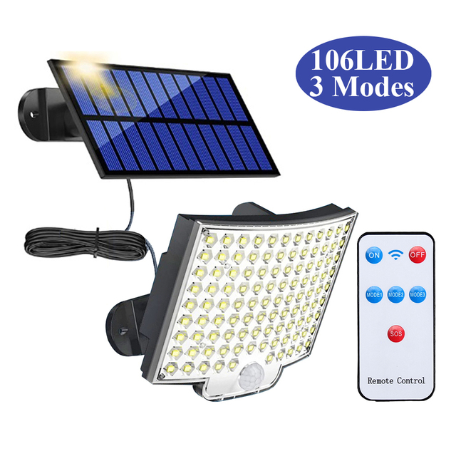 LED Solar Split Wand Lampe 3 Modus Wasserdichte Motion Sensor Lampen Garten Straße Beleuchtung Solar Lampe Für Garten Sicherheit Wand licht_voghion.com