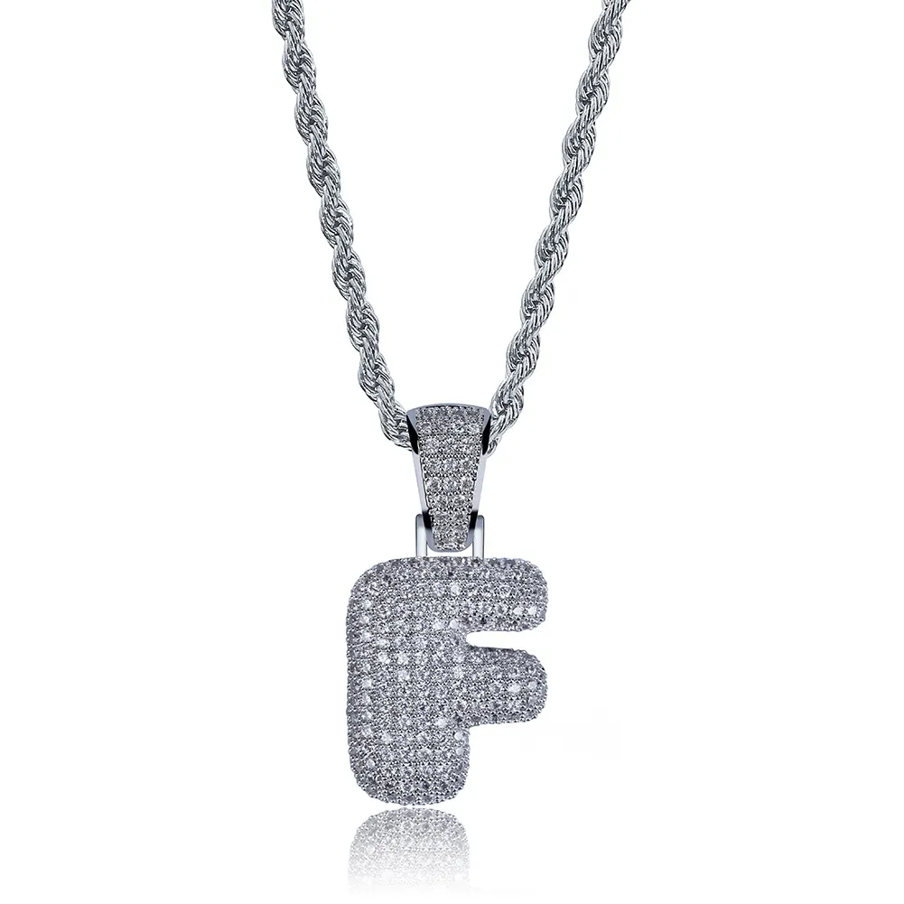 Gioielli Hip Hop da uomo, moda, collana con ciondolo a forma di lettera ghiacciata, lettere iniziali in oro, collane per uomo_voghion.com