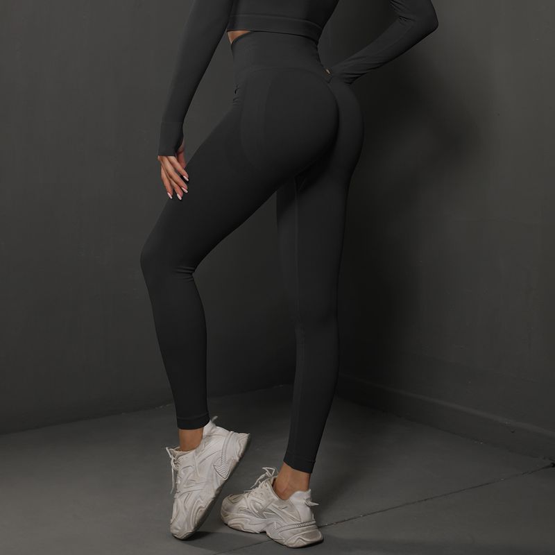 New High Waist Stretch Training With Peach Hips Yoga For Women's Outdoor Running And Fiess Pants_voghion.com