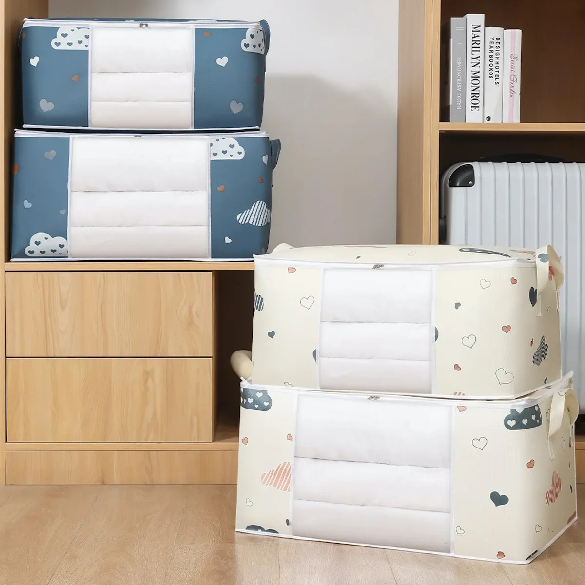 Large Capacity Quilt Storage Bag Dustproof Closet Organiser_voghion.com