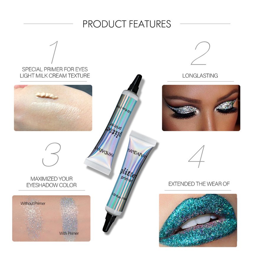 TO Long Lasting Sequined Primer Eye Lips Face Makeup Cream Sequin Glitter Eyeshadow Glue Cosmetics_voghion.com