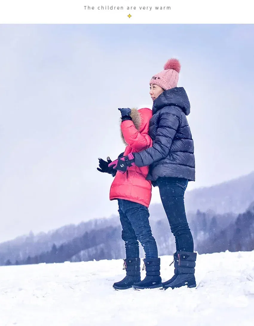 Bessere Qualität Weiße Damen-Winterschuhe Warmer Plüsch Mitte der Wade Wasserdichter Gummi Rutschfeste Plattform Schneestiefel Weiblich Plus Größe 42_voghion.com