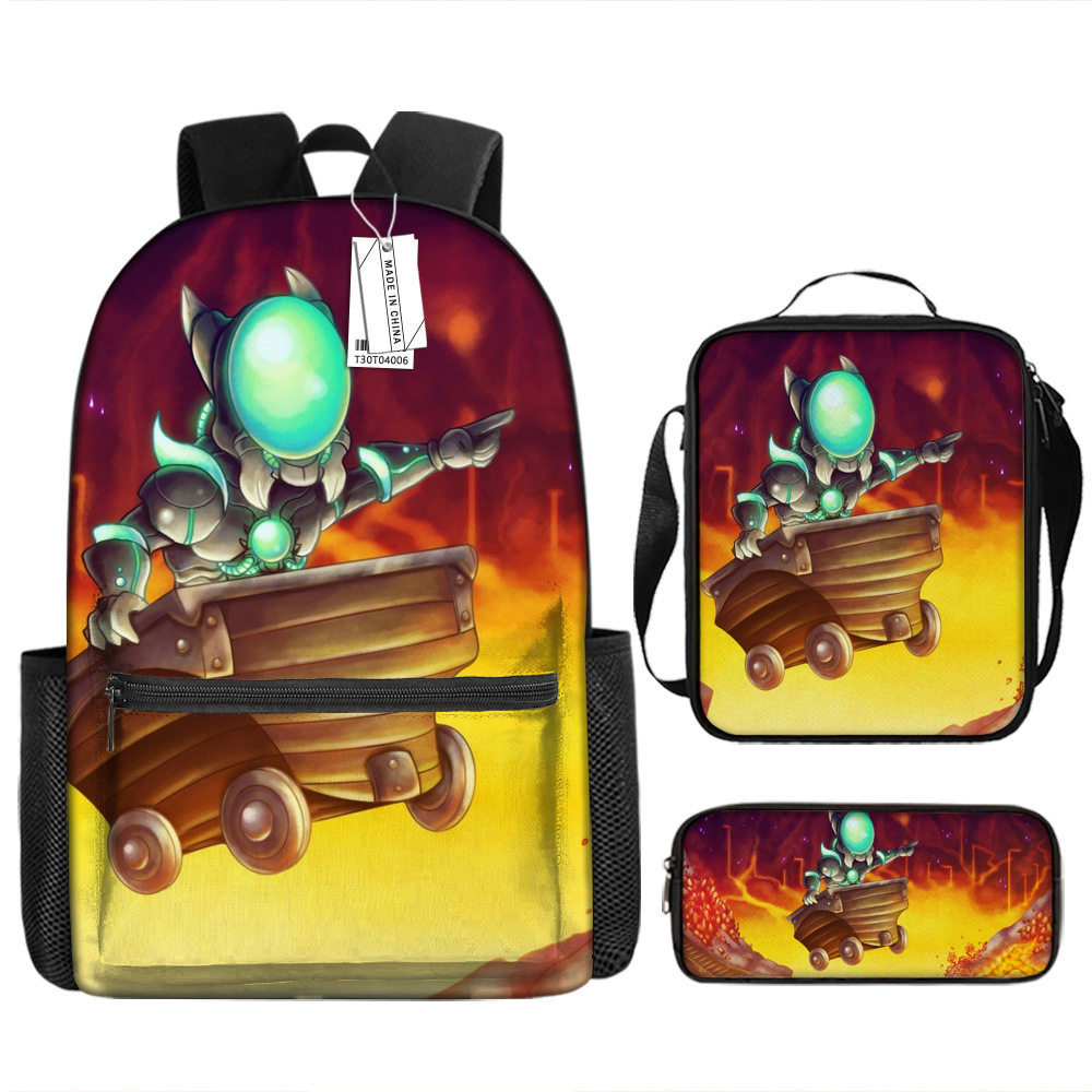 Terraria Kids Backpack Set School Bag Large Capacity_voghion.com