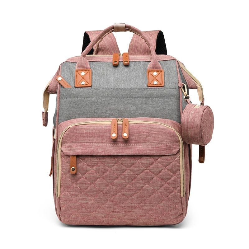Neue tragbare Wickeltasche für Mutter und Baby mit großem Fassungsvermögen, kann als Umhängetasche bedruckt werden_voghion.com