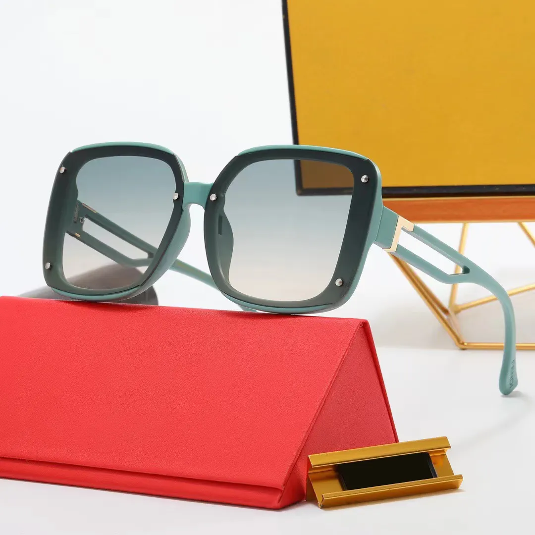 oversized Ff glasses women Mirror leg metal F letter hollow design european style Beach holiday Fashion UV400 sunglasses_voghion.com