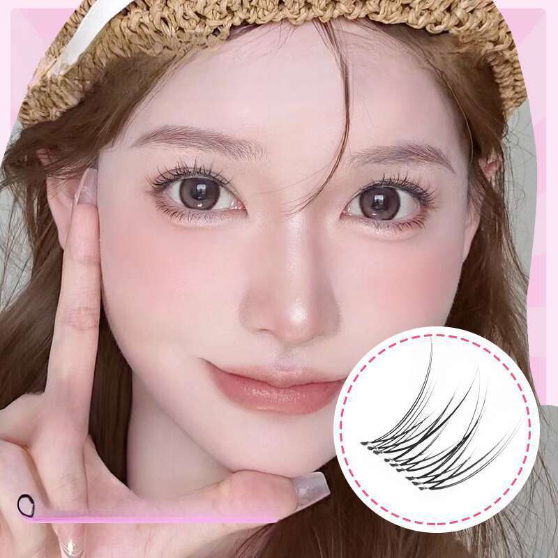 Short Fishtail False Eyelash, Natural Simulation, Self-adhesive Part_voghion.com