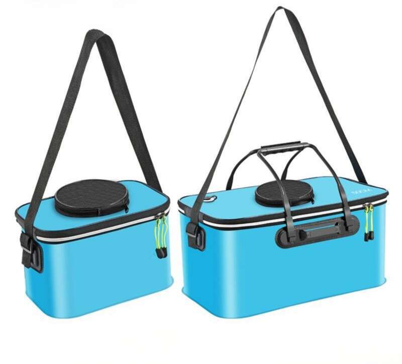 Fishing Gear, Fishing Live EVA Multi-purpose, Foldable, Outdoor Car Washing Bucket, Fish Tank_voghion.com