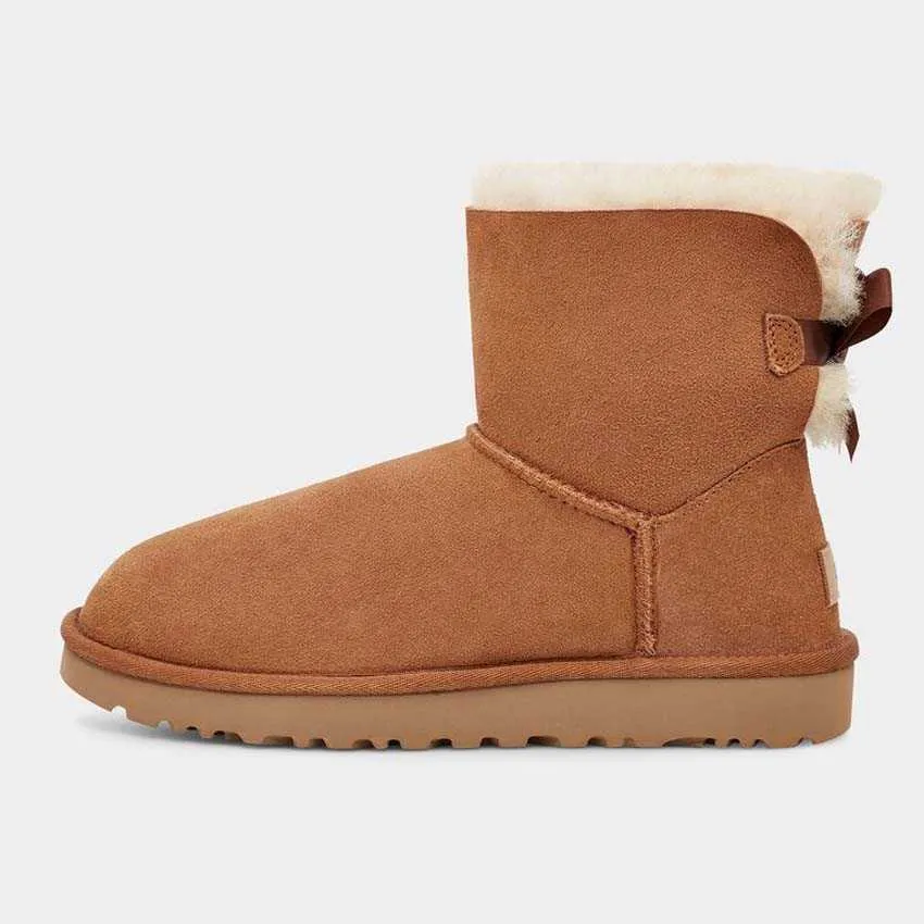 Designer AUS Snow DamesZwarte Enkel Platform Flats Combat Boots Lage Hak Veterschoenen Leren Kettingen Gesp Dames Kinderen_voghion.com
