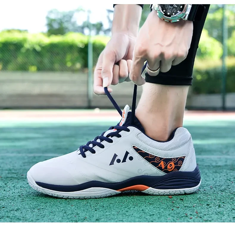 Professional badminton shoes mesh breathable training shoes non-slip shock-absorbing wear sports shoes_voghion.com