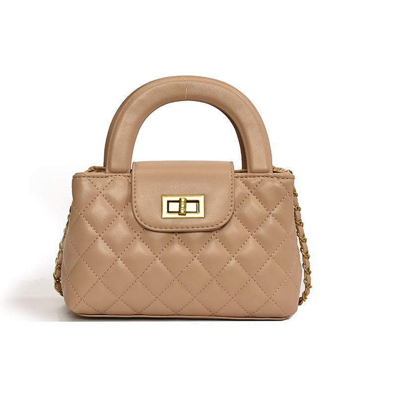 Handbag New Models Launched Light Luxury High-end Niche Design Versatile Outing Crossbody Bag Rhombus Chain Fashionable Shoulder Bag