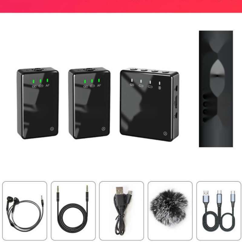 【Multi-Kompatibilitéit】 Deke T10 1-zu-2 Lavalier professionell Qualitéit drahtlos Soundkaart Live Streaming Gerät 2022_voghion.com