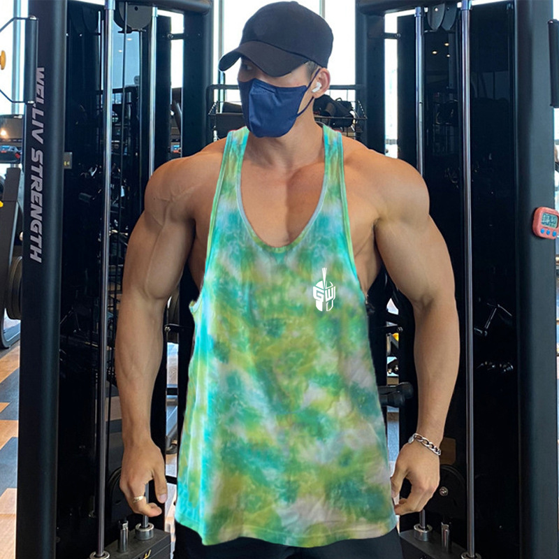 Men's muscle fitness vest, quick drying marathon sports, racing training, sleeveless equipment, Gym Clothes