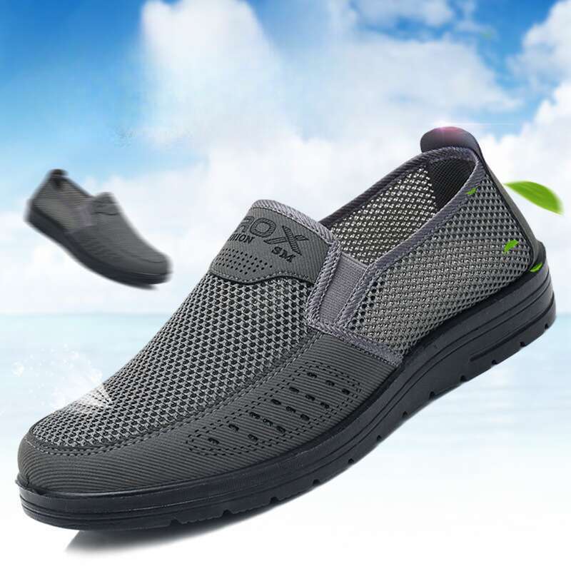 Cloth Summer Men's Breathable Mesh, Middle-aged And Elderly Dad Casual Shoes_voghion.com