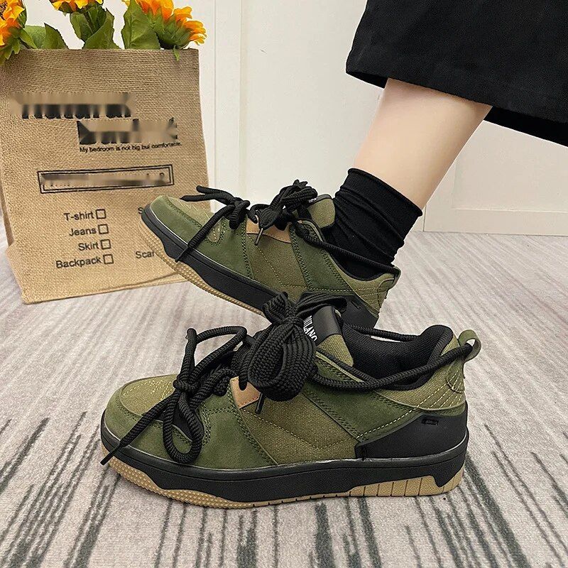 Xu Gwang's populaire Instagram-trend voor vrouwen, comfortabele dikke zolen, nichestudenten, Amerikaanse stijl board casual_voghion.com