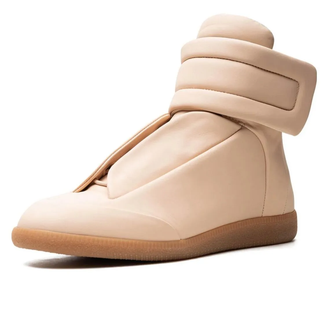 brand Mm22 Maison Future High Top Sneakers Shoes Front Touchstrap Fastening Leather Round Toe Party Dress Technical_voghion.com