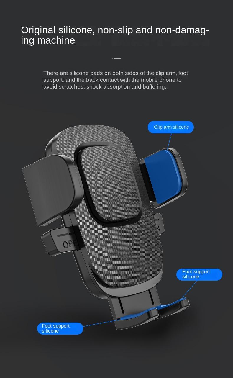 Neuer Handyhalter mit Saugnapf für das Armaturenbrett, Navigationshalterung für die Windschutzscheibe, Halterung mit automatischer Verriegelung_voghion.com