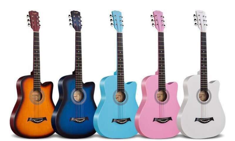 [First Order Straight Down] 41 Folk Acoustic Beginner Student Self-study 38 Inch Guitar Instrument_voghion.com
