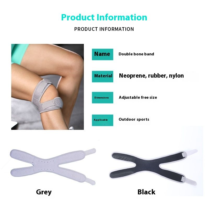 Sports silicone strap prure protection patellar running, mountaineering, breathable basketball, knee protection,_voghion.com
