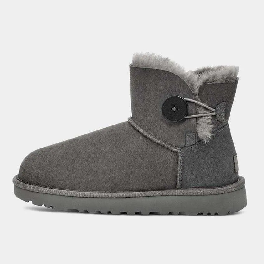 Designer AUS Snow DamesZwarte Enkel Platform Flats Combat Boots Lage Hak Veterschoenen Leren Kettingen Gesp Dames Kinderen_voghion.com