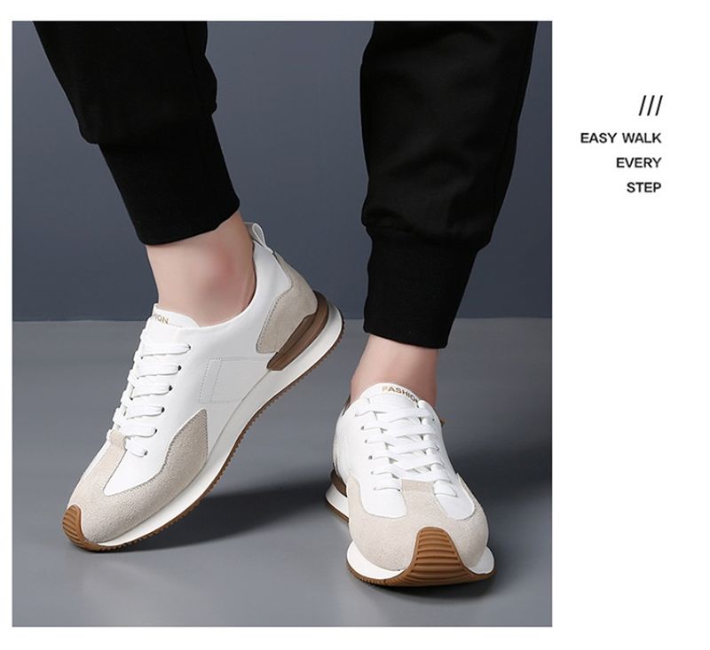 Schuhe Atmungsaktive Sommer Sneakers Casual Leder Kleine Weiße Herrenschuhe Sind Vielseitig_voghion.com