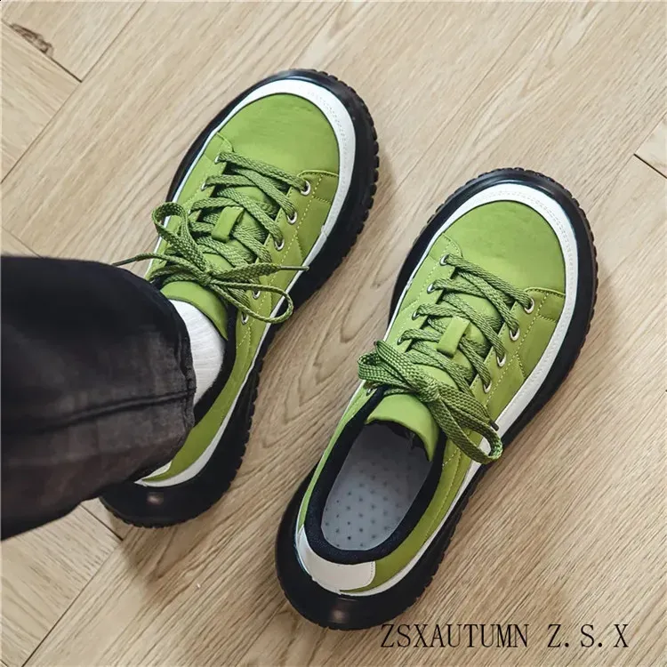 Frühlings-Retro-Canvas-Herrenschuhe mit großer Zehenkappe, breite, hässliche, süße Stiefel, bequem, rutschfest, verschleißfest, modische Turnschuhe_voghion.com