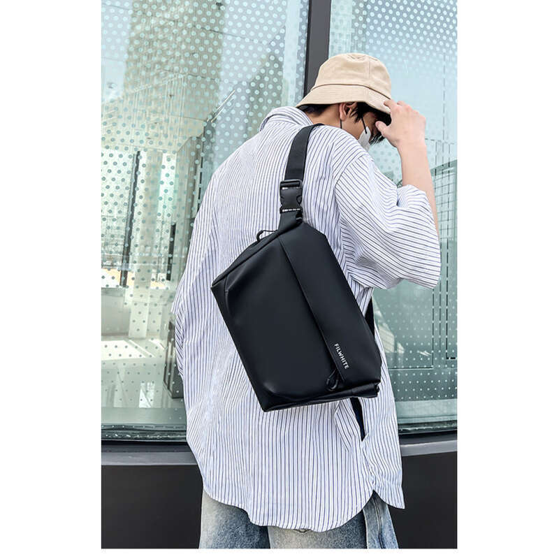Herren-Brusttasche, modische Flut, Nischendesign, tragbare Umhängetasche, Straßensporttasche_voghion.com