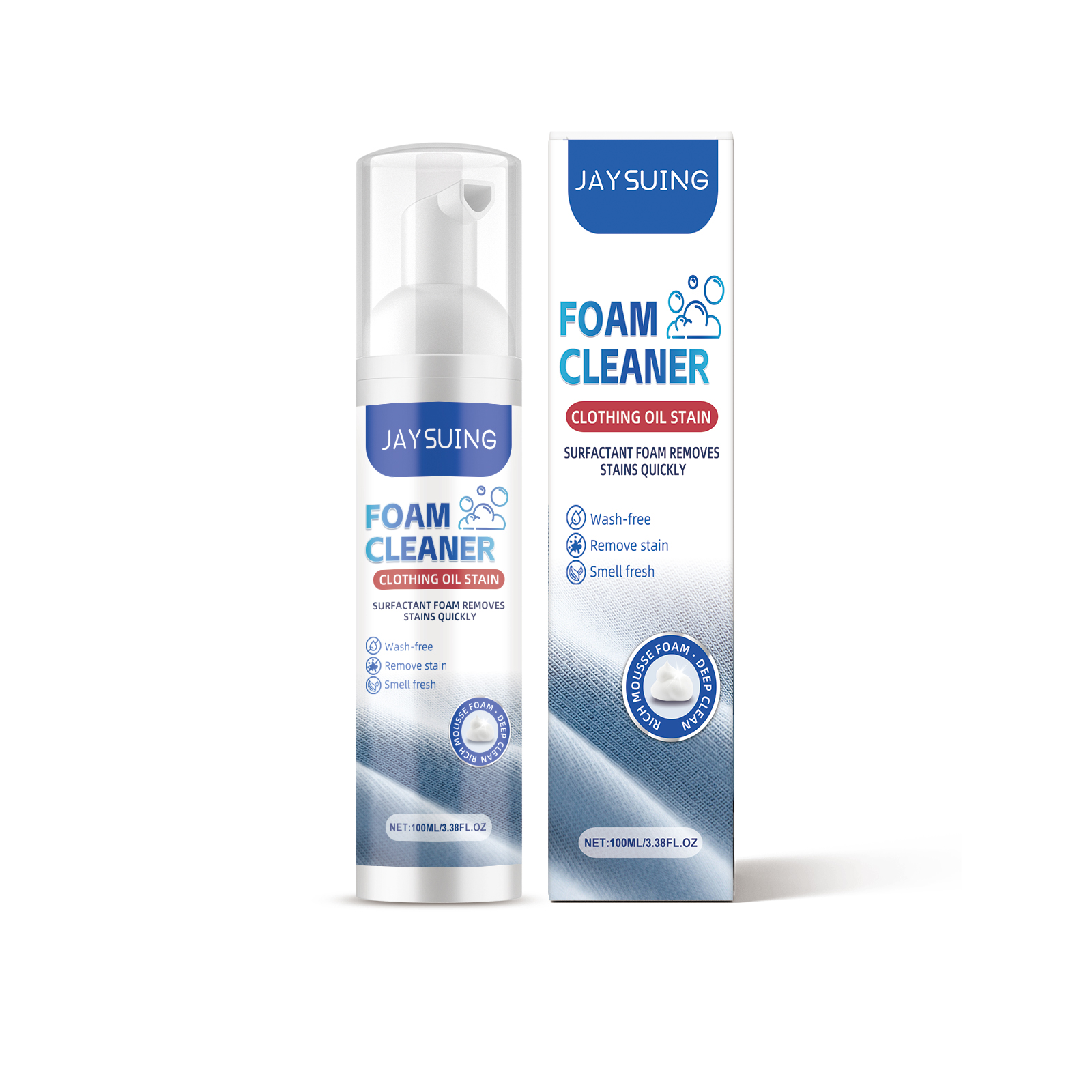 Jaysuing Clothing Oil Stain Foam Cleaner To Remove Stubborn Stains Leave Fragrance Clean Clothing Stain Remover_voghion.com