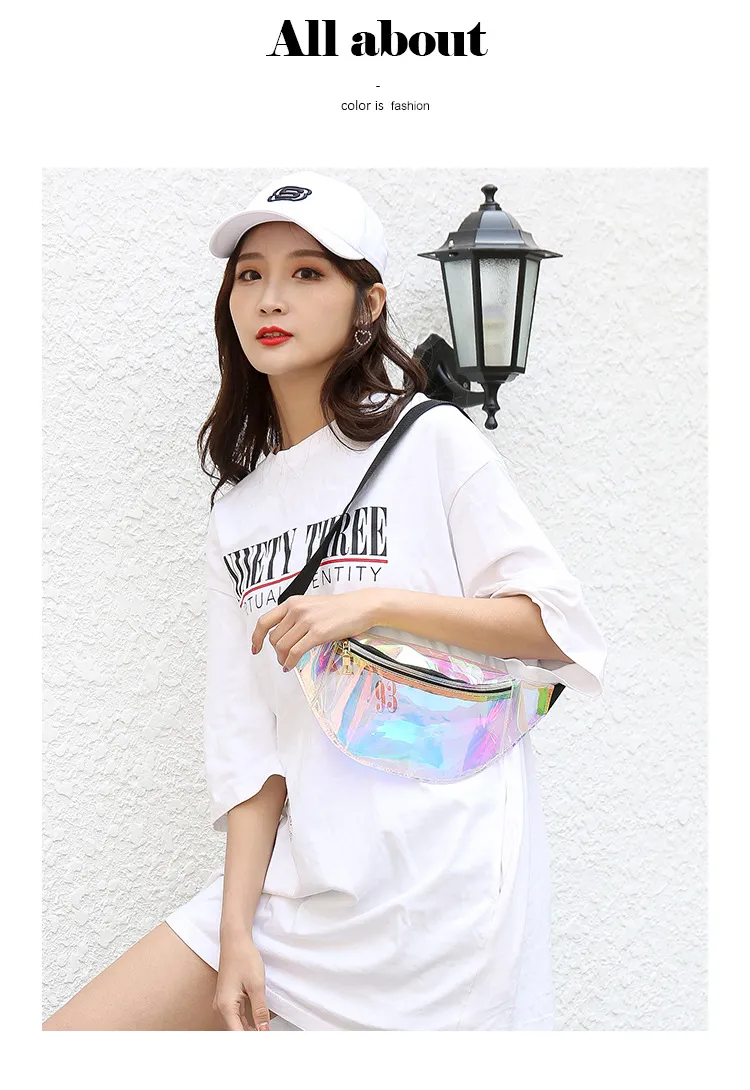 Waist Prsonality Dazzling Lasr Fanny Pack Watrproof Fashion Holographic Chst Bag Cross-Body Pockt Closur Coin_voghion.com