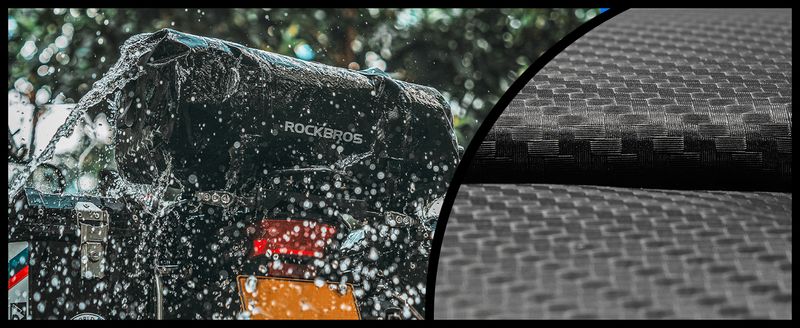 ROCKBROS 30L Motorcycle Lage Bag, Waterproof, Rear Trunk, Black_voghion.com