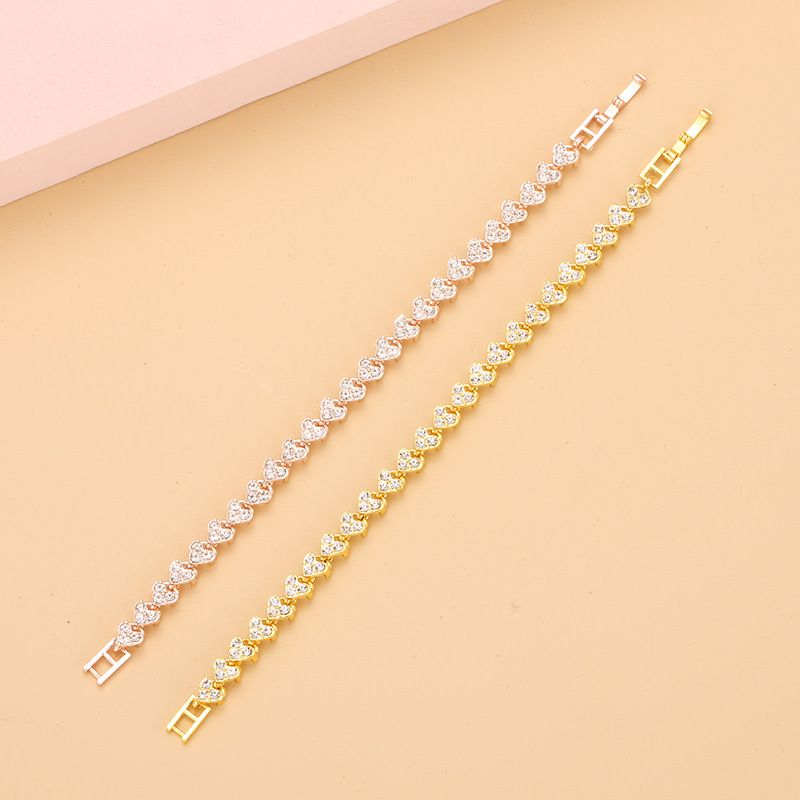 Light And Minimalist Roman Women's Zircon Crystal New Style Bracelet Set With Dia Fashion Jewelry_voghion.com