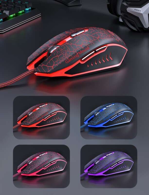 Wired Mouse Game, Silent Chicken, Office Desktop Computer, Notebook, Electronic Competition, Internet Café Silent_voghion.com