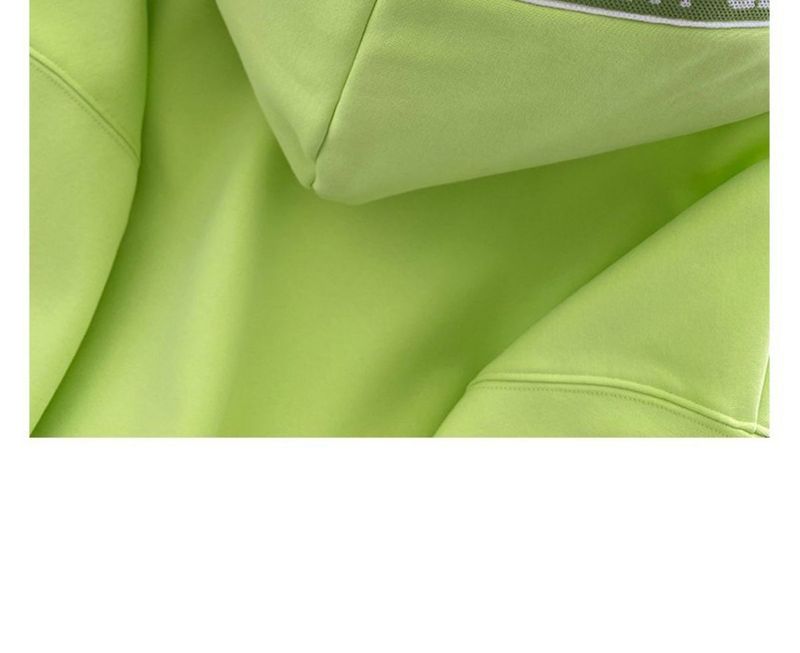 Damenbekleidung im Herbst Winter, plus veet verdickte, lockere und altersreduzierende Oberteile, Design, Fruchtgrün, vielseitig_voghion.com