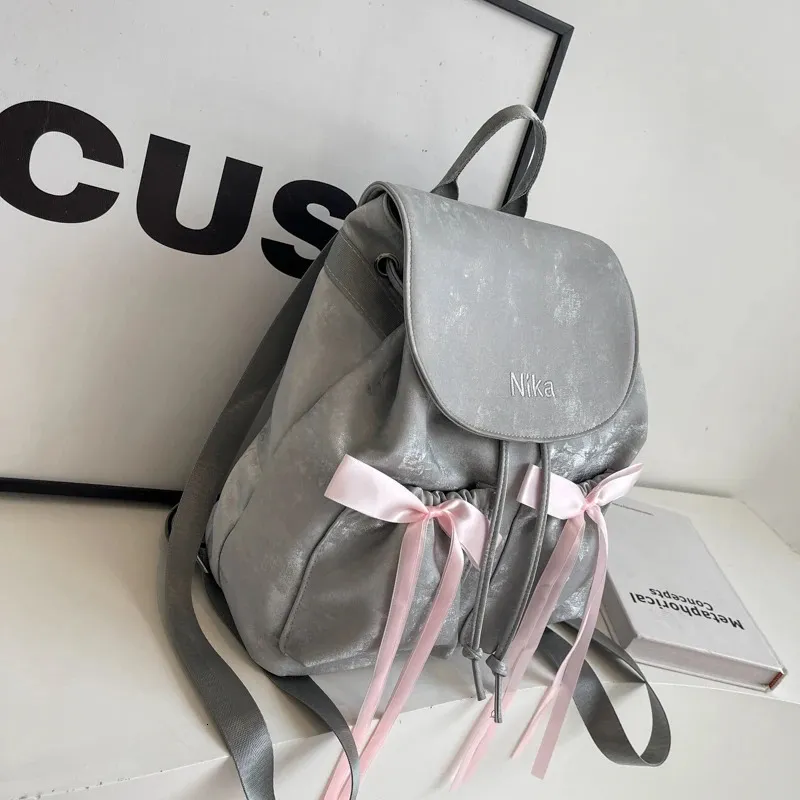 Leftside Damen Rucksack Aus Kunstleder, Kleiner Koreanischer Y2k Stil_voghion.com