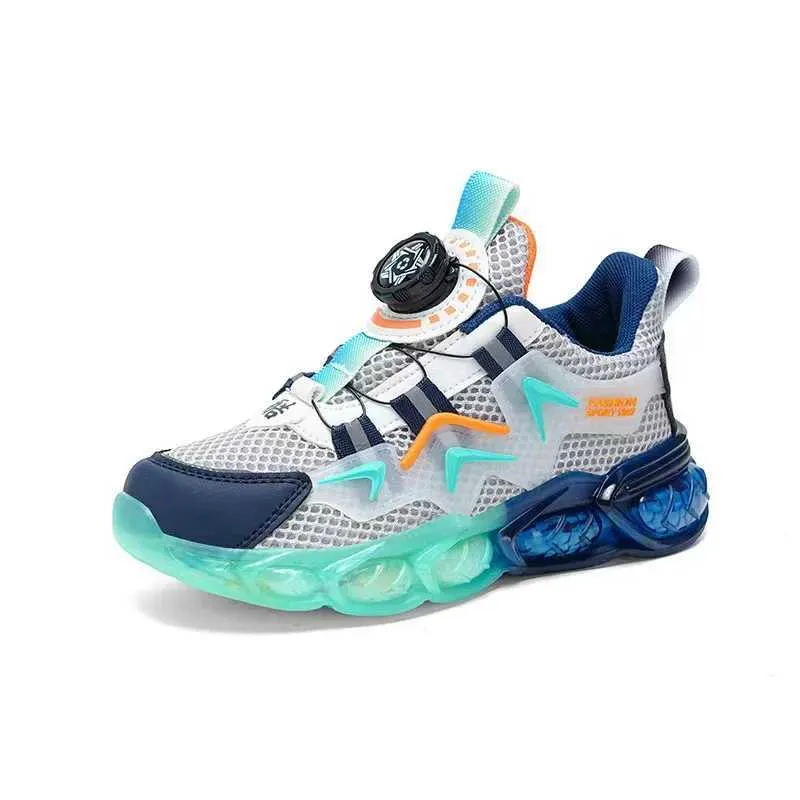 Summer Children Sneakers Breathable 5-16Years Boys Running New Swivel Buckle Kids Sport Shoes Outdoor Casual Trainers_voghion.com