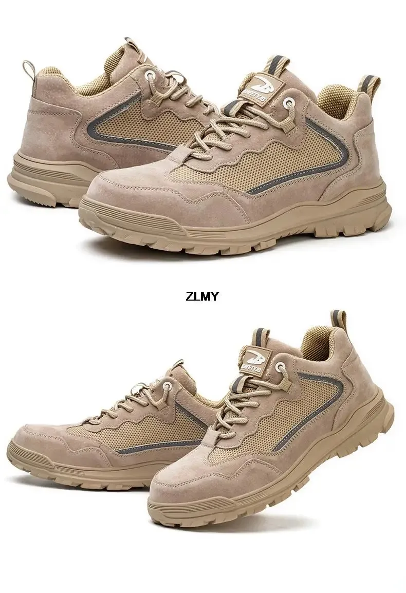 Chaussures de sécurité pour hommes, sans embouts métalliques, embouts en plastique, isolées, 6 kV, réfléchissantes, 250402_voghion.com
