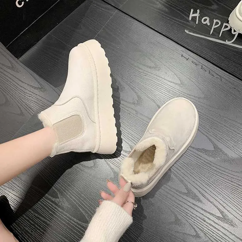 Neue Winter-Schneestiefel aus verdicktem Plüsch, warm, einfach und vielseitig, bequeme Baumwollschuhe M241005_voghion.com