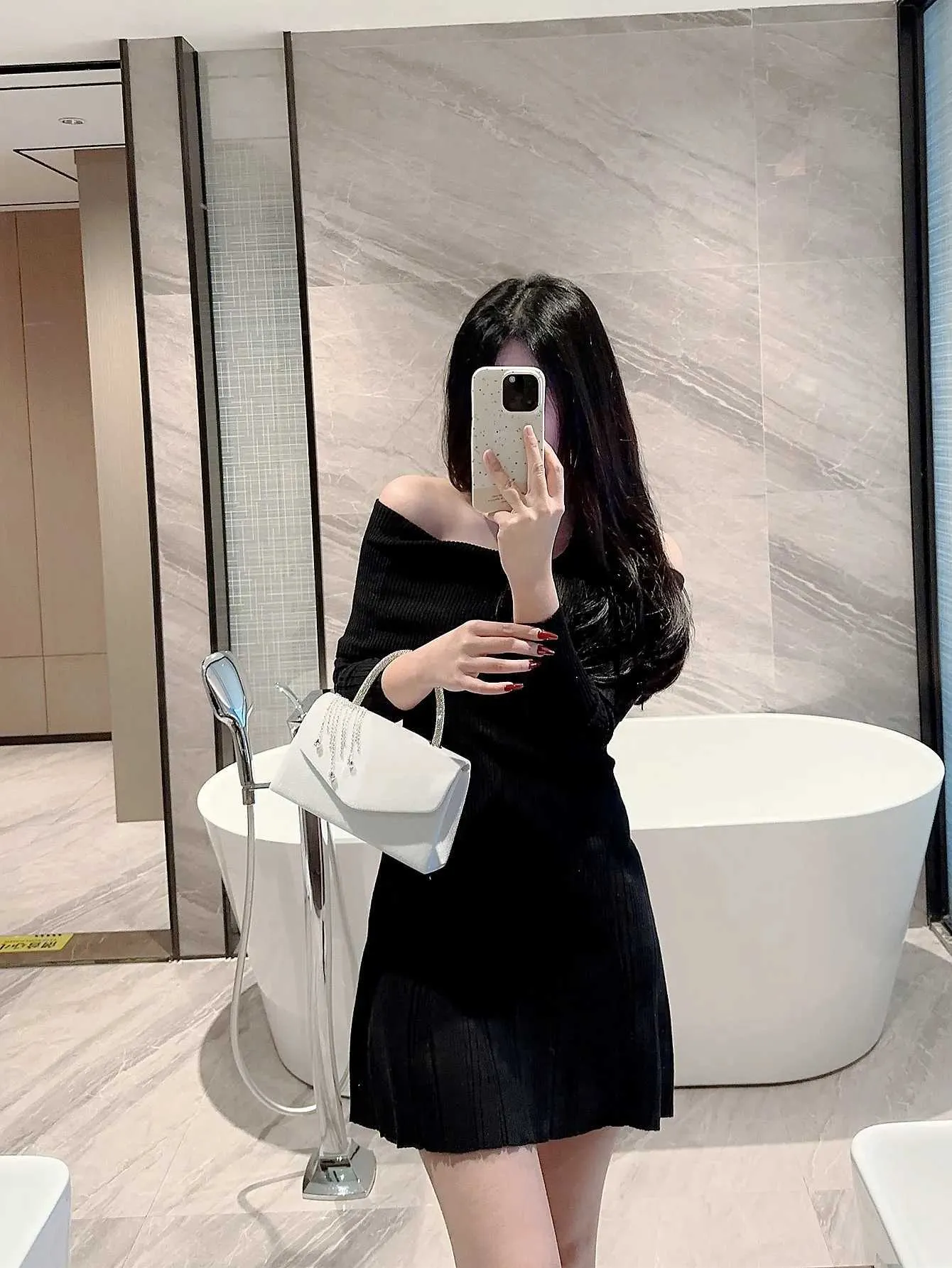 Robe de soirée à rabat en velours pour femme, sac à main de fête, de promotion, de banquet, de mariée, automne, rétro, Y241019_voghion.com