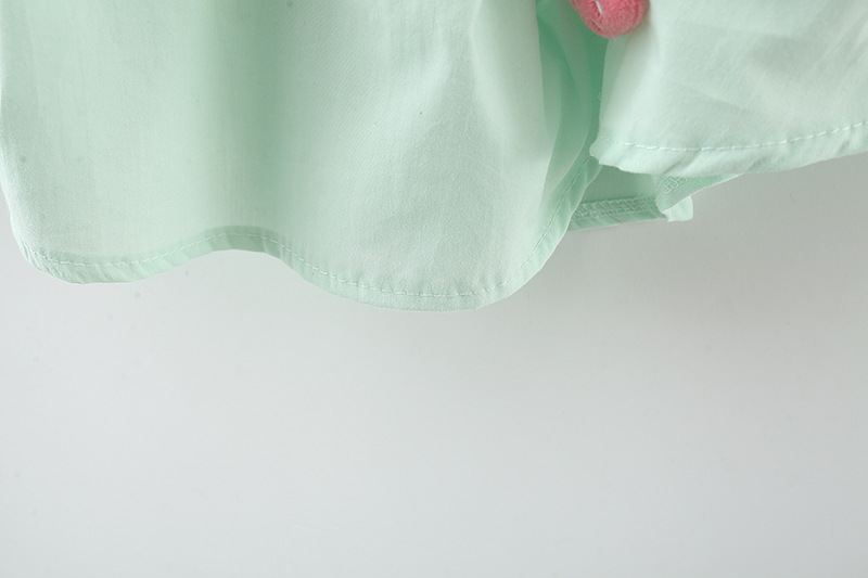 Baby Green Dress Baby Girl Strawberry Decorative Cotton Dress For 0-3 Years Old Kids_voghion.com