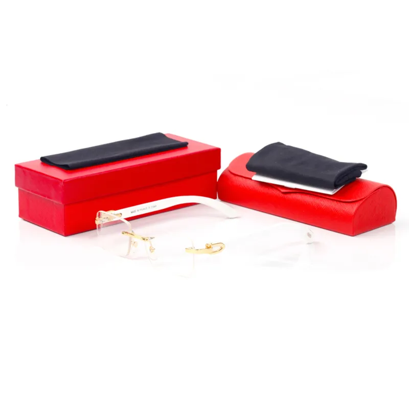 Classic Wooden Sunglasses Unisex White Series C-shaped Mahogany Gold Tea Gray Men Optical Frame Ladies Prescription_voghion.com