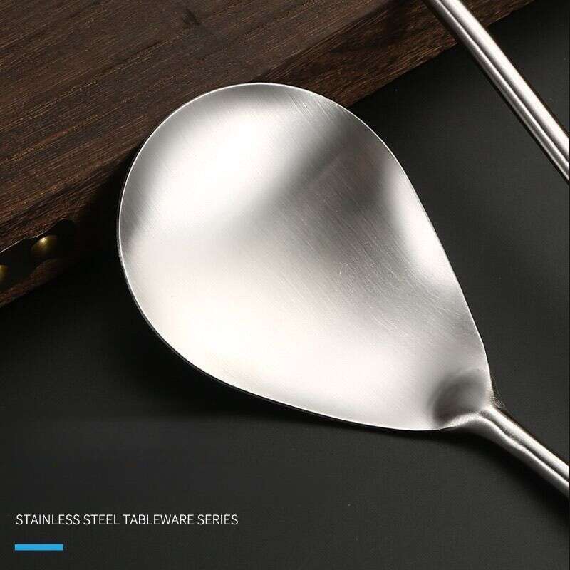 316 Stainless Steel Thickened Spatula Supplies Household Stir Fry Soup Leaking Spoons, Kitchen Utensils Complete Set_voghion.com