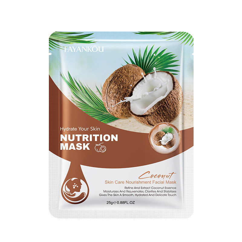 All English FAYANKOU Coconut Skin Care Maschera viso nutriente idratante_voghion.com