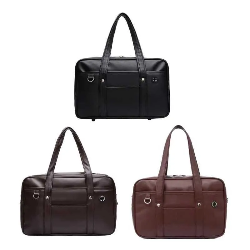 Stilvolle schwarze Schultasche für japanische Schüler, Handtasche, die jugendliche Energie widerspiegelt und C241104_voghion.com