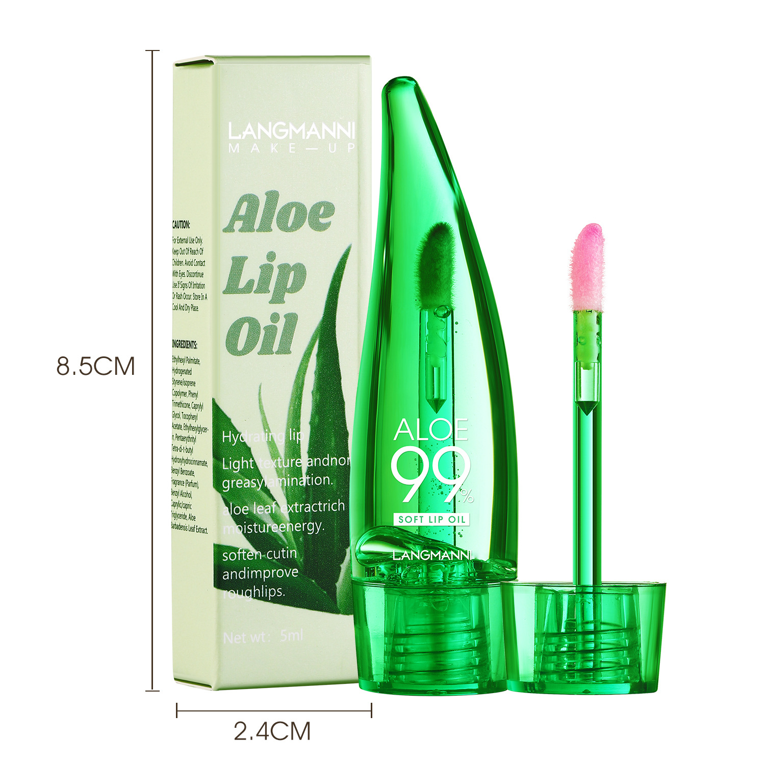 Aloe Vera Gloss Temperature Changing Glaze Moisturizing Balm Lip Oil_voghion.com