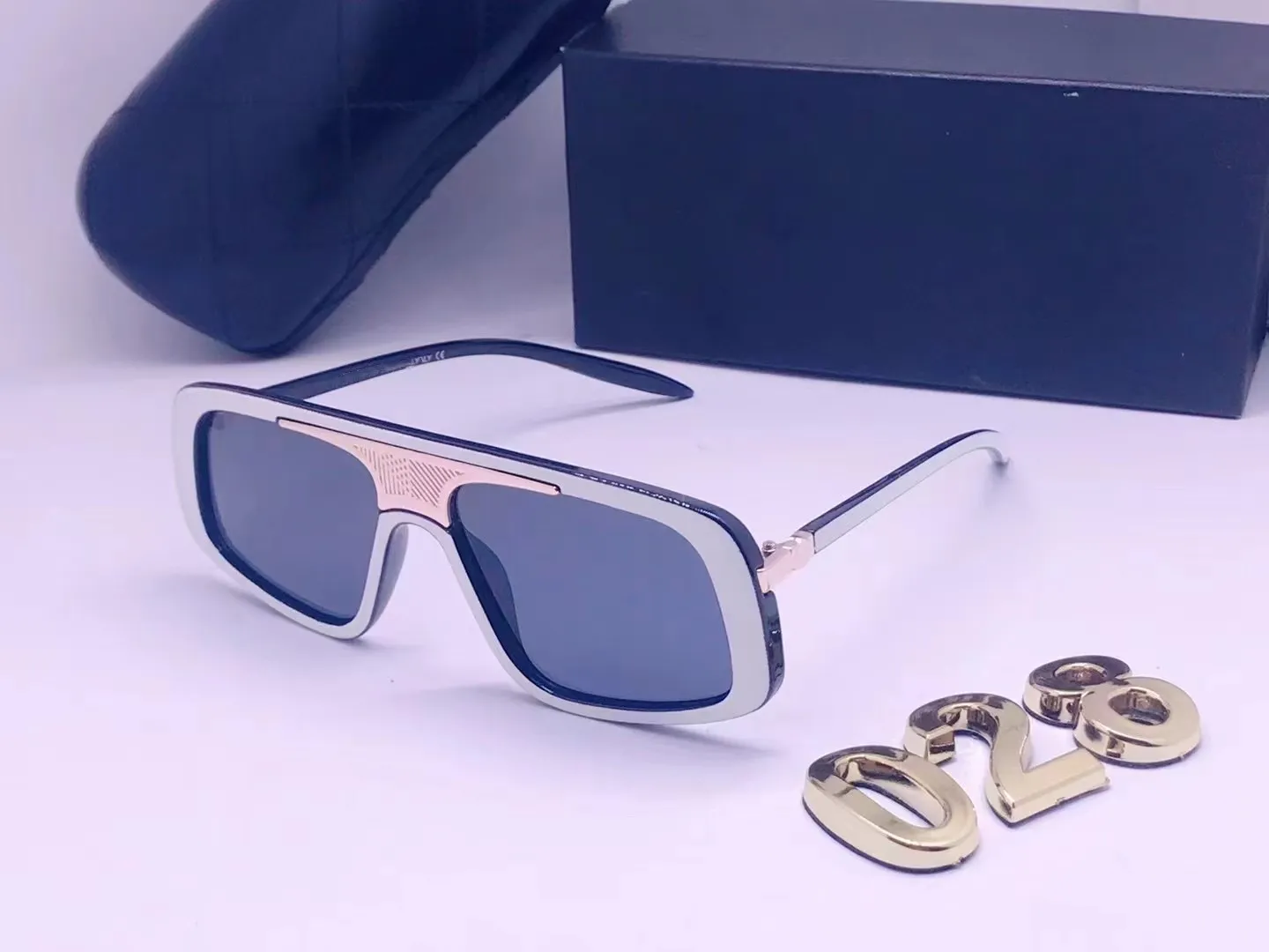 Designer per uomo donna occhiali da sole moda occhiali da sole classici polarizzati occhiali da sole oversize pilota occhiali UV400 montatura per PC_voghion.com